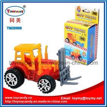 Bloc de bricolage 14cm Pull Back Engineering Truck Toy