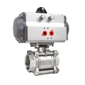 Pneumatic Operated Full Port 3pcs Ball Valve