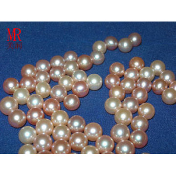 Perlas flojas redondas de agua dulce de 7-8mm