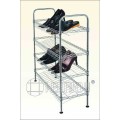 Modern Furniture DIY Knock Down Adjustable Metal Wire Shoe Rack