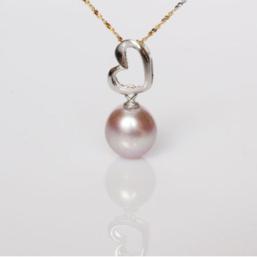 Fashion Natural Freshwater Pearl Pendant Necklace (E11224)