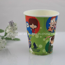 Customized Single Wall Insulated Vending Coffee Paper Cup with Lid