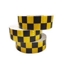Black/Yellow Grid Design Reflective Conspicuity Tape