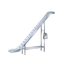 Inclined belt conveyor system