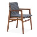 Móveis domésticos personalizados Italian Nordic Design Wood Modern Velvet Dining Chair