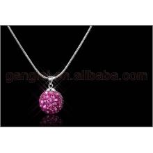 crystal shamballa pendant