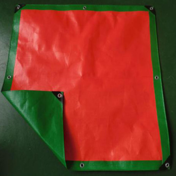 Red Plastic Tarpaulin Construction Site Cover