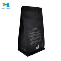 eco friendly recyclable coffee bag kraft with reusable zip lock and valve 1kg