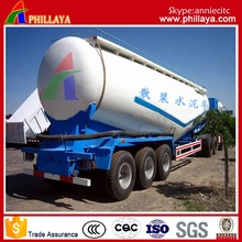 3 eixos 50 M3 cimento Bulker Trailer granel pó Semireboque