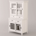 Dining Hutch Filing Cabinets with Glass Slid Door