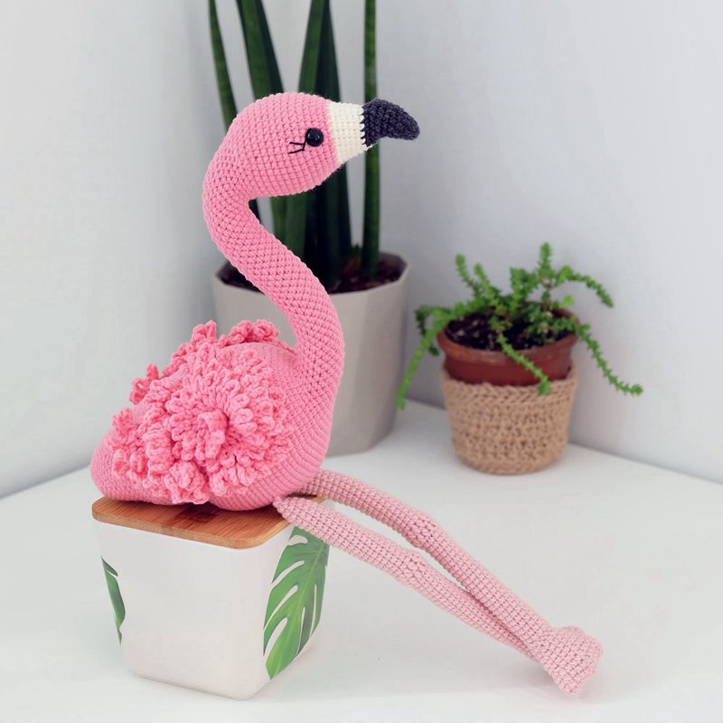 10 1 Crochet Flamingo