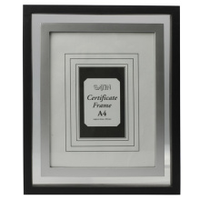 Black With Silver Inner A4 Certificate Frame