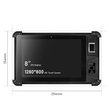 8 Zoll biometrische Fingerabdruckerkennung Handheld Terminal