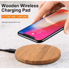 Hot Sale Bamboo Wooden Fast Wireless Charger