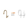 Plated Gold Single Hole Tap Faucets With Spray