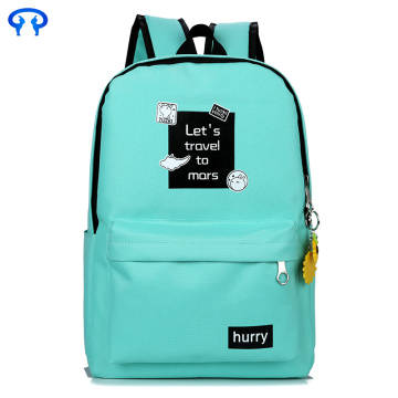 Fashionable notebook canvas female backpack