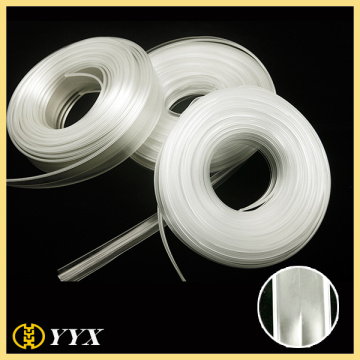 Soft clear vinyl pvc zipper wholesale for bags