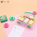 kids suitcase DIY cartoon decorative educational stamp