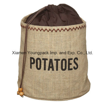 Artesanía de cocina Conservación de patatas Vegetales Cebolla Almacenamiento Jute Sack Bag