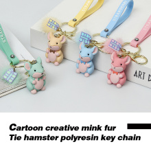 Creative Creative Creative Hand Corda Clasp Laço Chaveiro Hamster Chaveiro