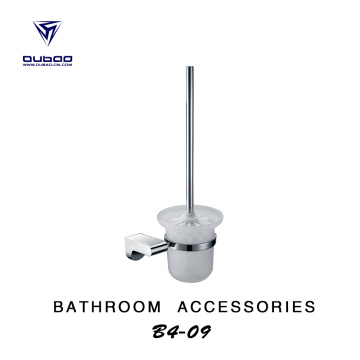 Bathroom Wall Mount Glass Cups Toilet Brush Holder