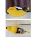 Créative litière pour chat en forme de banane hiver chaud