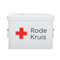 Home First Aid Box Red White Metal Iron