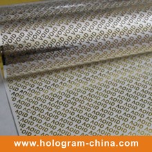 Gold Embossing Aluminum Tamper Proof Void Foil