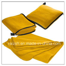 Manta de lana Fleece Housed Car Multipurpose Plegable almohada manta