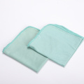 green microfiber glass cleaning cloth