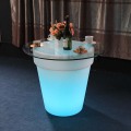 Plastic Illuminated Flower Pot Home Decoration LED Planter