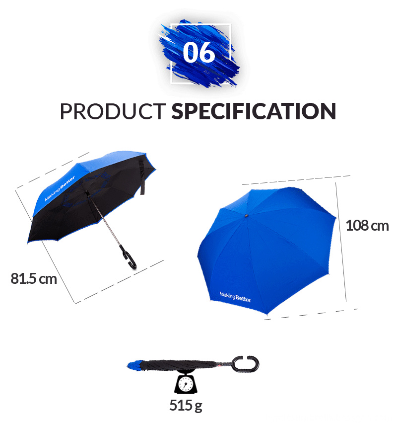 Reverse Stick Umbrella