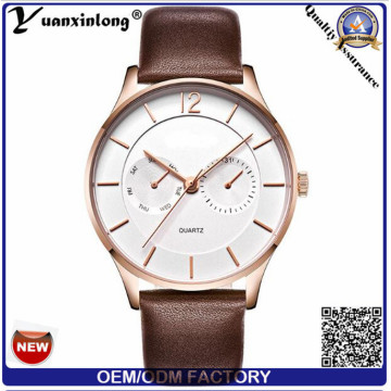 Yxl-436 Mechanical Stainless Steel Case Automatic Hands Mens Watches Japanese Movement Business Luxury Genuine Leather Men Watch