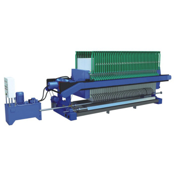 Filter press of sewage treatment plant