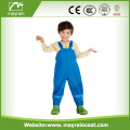 Children Rain Pants Reflective PU Leather Bib Pants