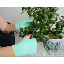 Colorful Nylon Knitted Working Gloves with Colorful Nitrile Coated on Paml (N1569C)