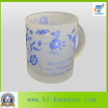 Frosted Glass Cup Drinking Cup with Decal Hot Sale Kb-Hn0730