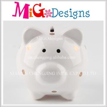 OEM Unbelivable cerdo en forma de cerámica DOT Piggy Banks