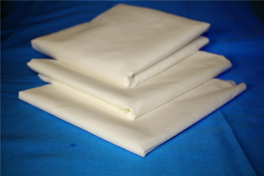 Cotton Polyester White Fabric