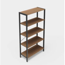 Buy online metal bookshelf against the wall