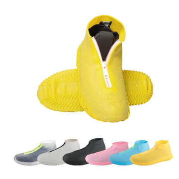 100% Elastic Silicone Rain Zipper Shoe Covers