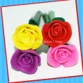 New Funny Plastic Rose Flower Pen Toy with Candy