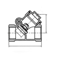 Válvula de verificación de tipo Y de bronce