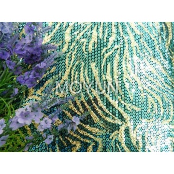 TRICOT DE POLY AVEC PAILLETTES 5MM + FEUILLE 50 52 "