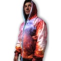 Pink 3D Galaxy Lights Up Sweatshirt