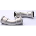 Stainless Steel 45 Degree Equal Elbow Press Fitting