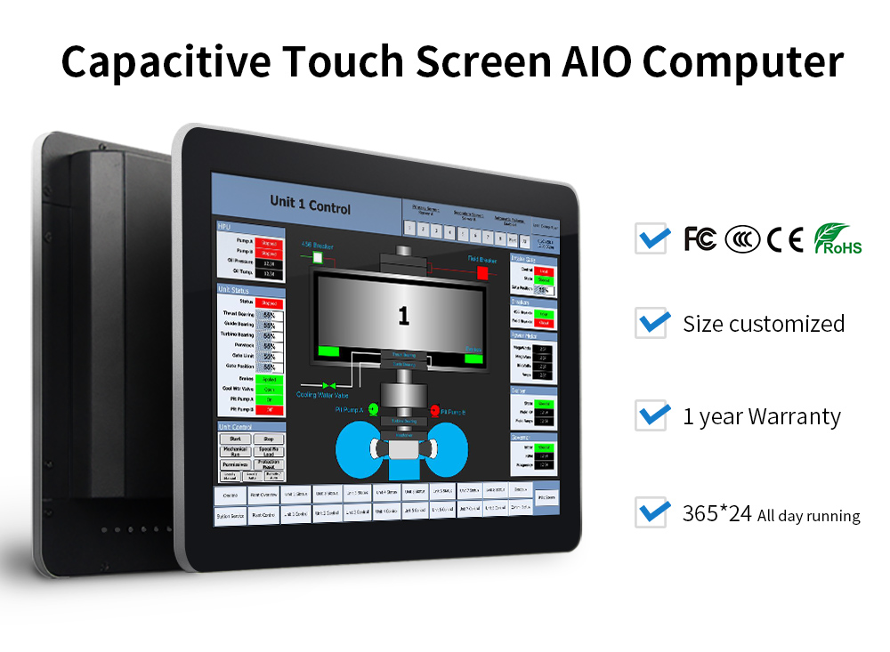 10 in touch screen computer monitor