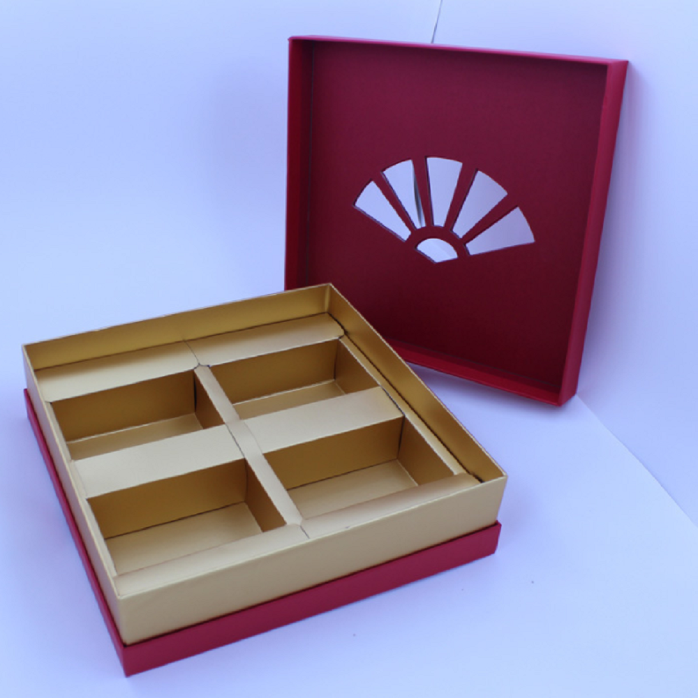 Customized Luxury Red Corrugated Cardboard Paper Gift Box-JXPACKING