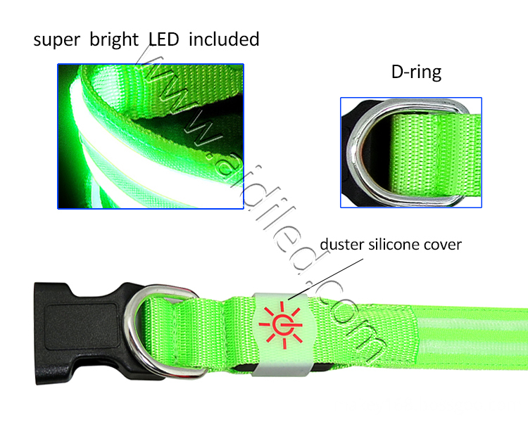 Flashlight Dog Collar