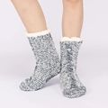 Ladies Chenille Thick Sherpa Slipper Socks